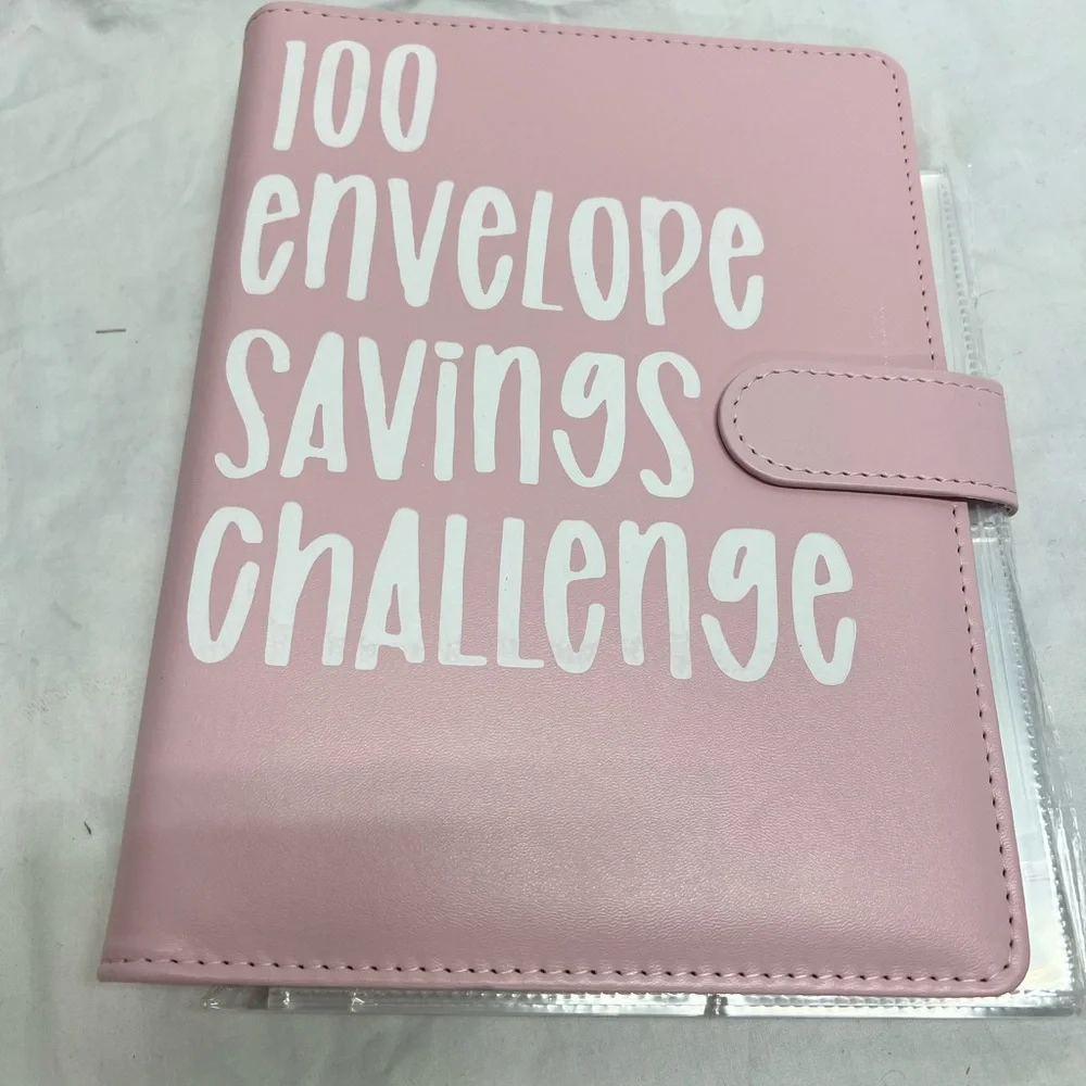 Savings money book pink